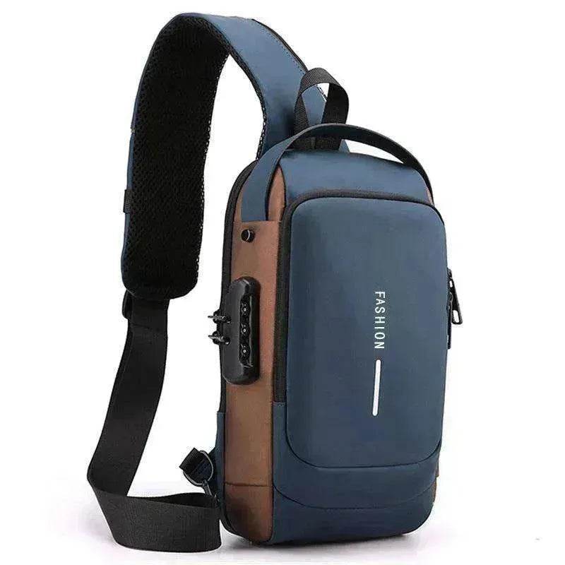 Motorcycle Password Anti theft Men's Fashion Chest Bag - www.Shopthatapp.com #