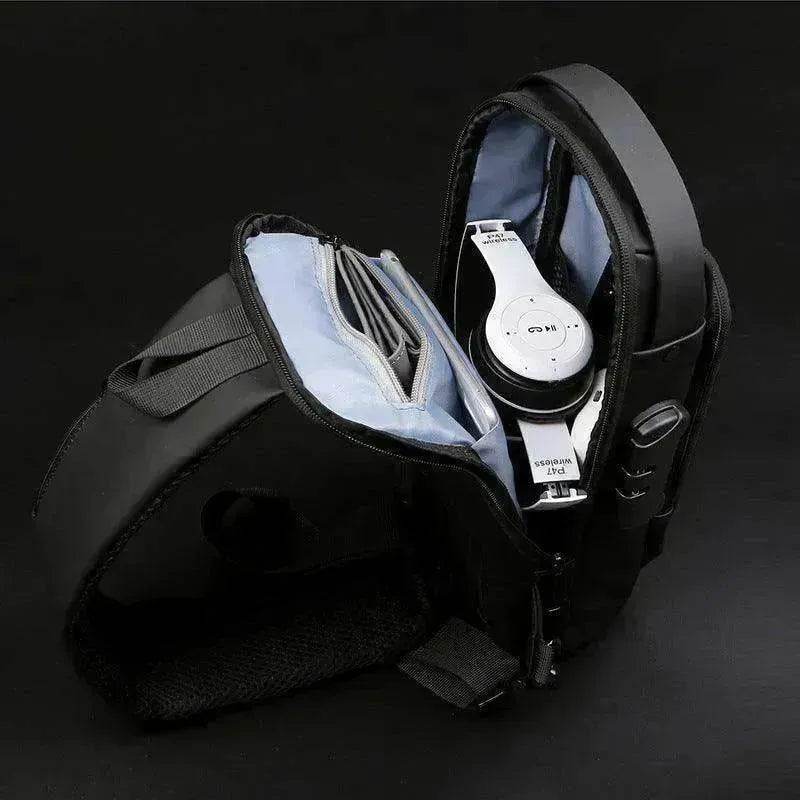 Motorcycle Password Anti theft Men's Fashion Chest Bag - www.Shopthatapp.com #