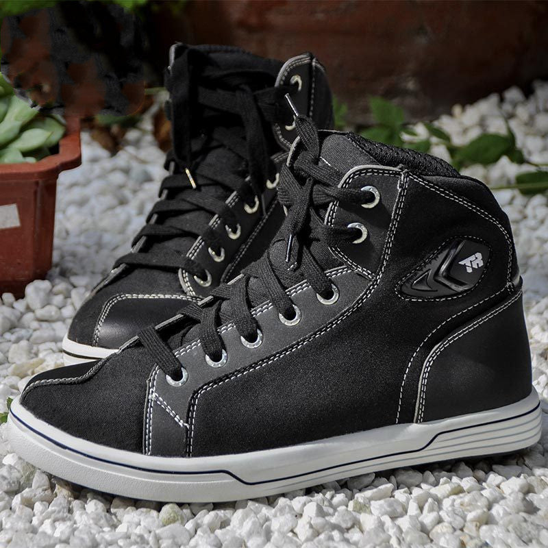 Motorcycle Riding Shoes Men's Summer Motorcycle Casual Short Boots Motorcycle Shoes Anti-fall Breathable Rider Boots - www.Shopthatapp.com