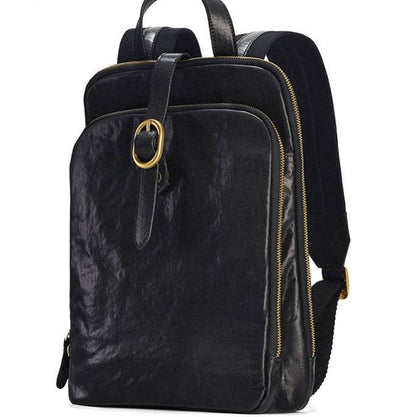 Multi-laminated Retro Genuine Leather Backpack - www.Shopthatapp.com #