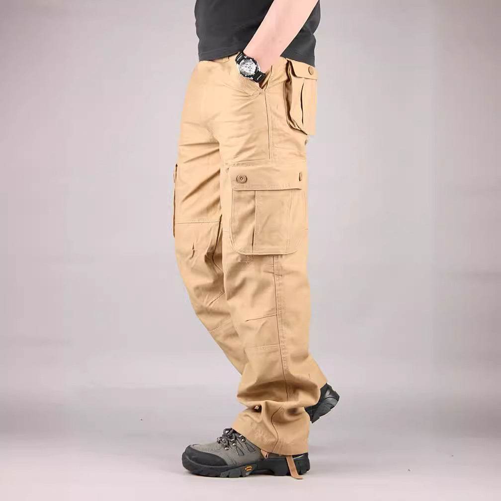 Multi-pocket Men's Casual Loose Labor Protection Cargo Pants - www.Shopthatapp.com #
