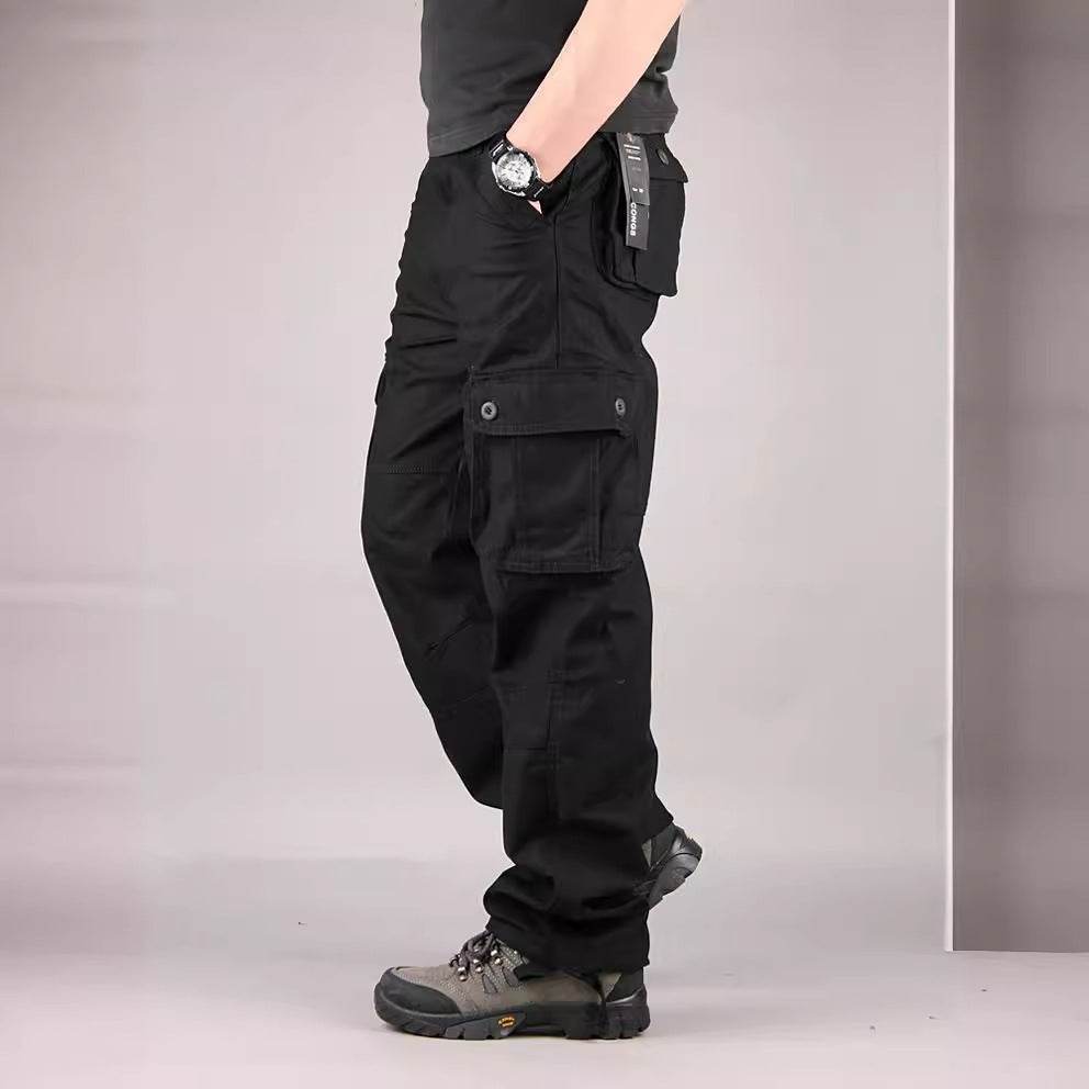 Multi-pocket Men's Casual Loose Labor Protection Cargo Pants - www.Shopthatapp.com #