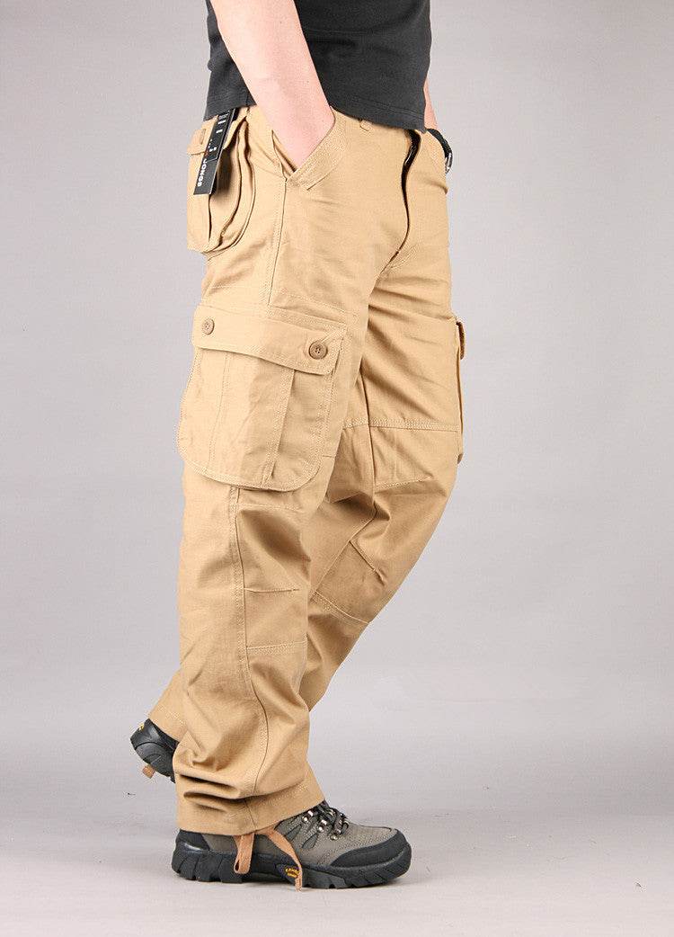 Multi-pocket Men's Casual Loose Labor Protection Cargo Pants - www.Shopthatapp.com #