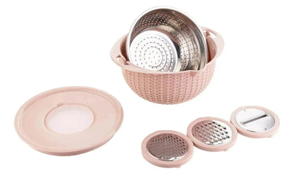 Multifunctional Kitchen Creative Household Rotating Washing Basket - www.Shopthatapp.com
