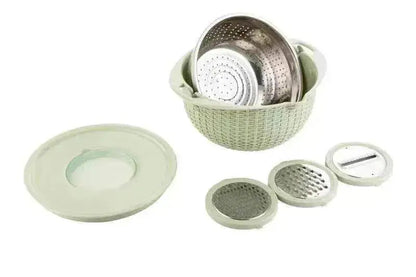 Multifunctional Kitchen Creative Household Rotating Washing Basket - www.Shopthatapp.com