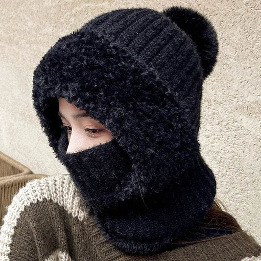 Multifunctional One-piece Hat Neck Protection Bandana Warm Fleece Winter Balaclava - www.Shopthatapp.com #