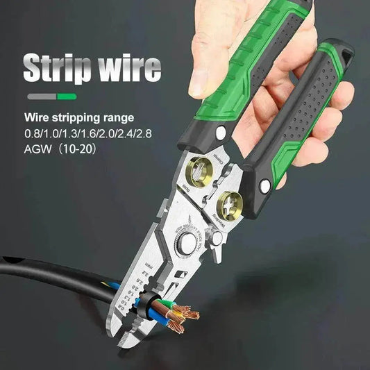 Multifunctional Stainless Steel + ABS 7 In 1 Optical Fiber Wire Stripper - www.Shopthatapp.com #