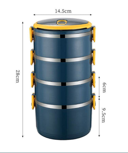 Multilayer Thermal Stainless Steel Insulated Lunch Box for Adults - www.Shopthatapp.com #