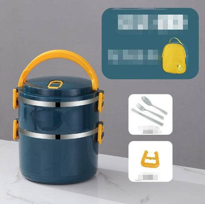 Multilayer Thermal Stainless Steel Insulated Lunch Box for Adults - www.Shopthatapp.com #