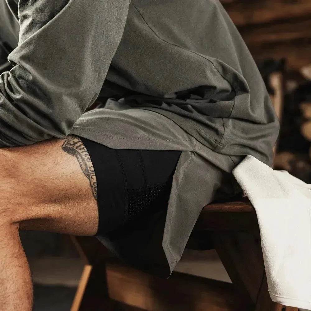 Muscle Men's Gym Sports Shorts Stretch - www.Shopthatapp.com #