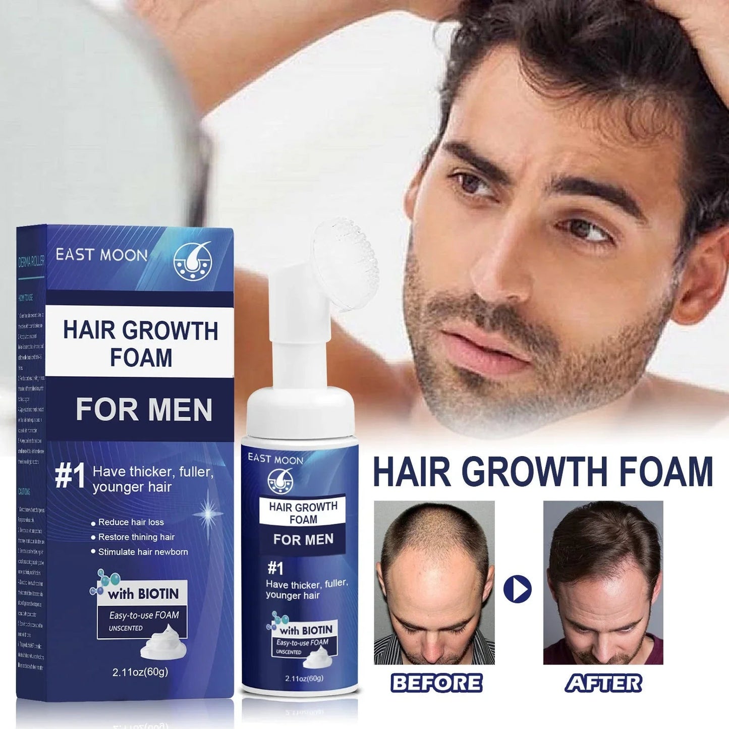 N Men's Dense Hair Foam Deep Repair Care - www.Shopthatapp.com