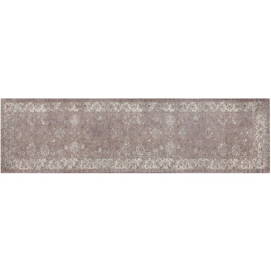 Tapis tissé Andrew, tapis de couloir, 2 x 7 pieds, taupe