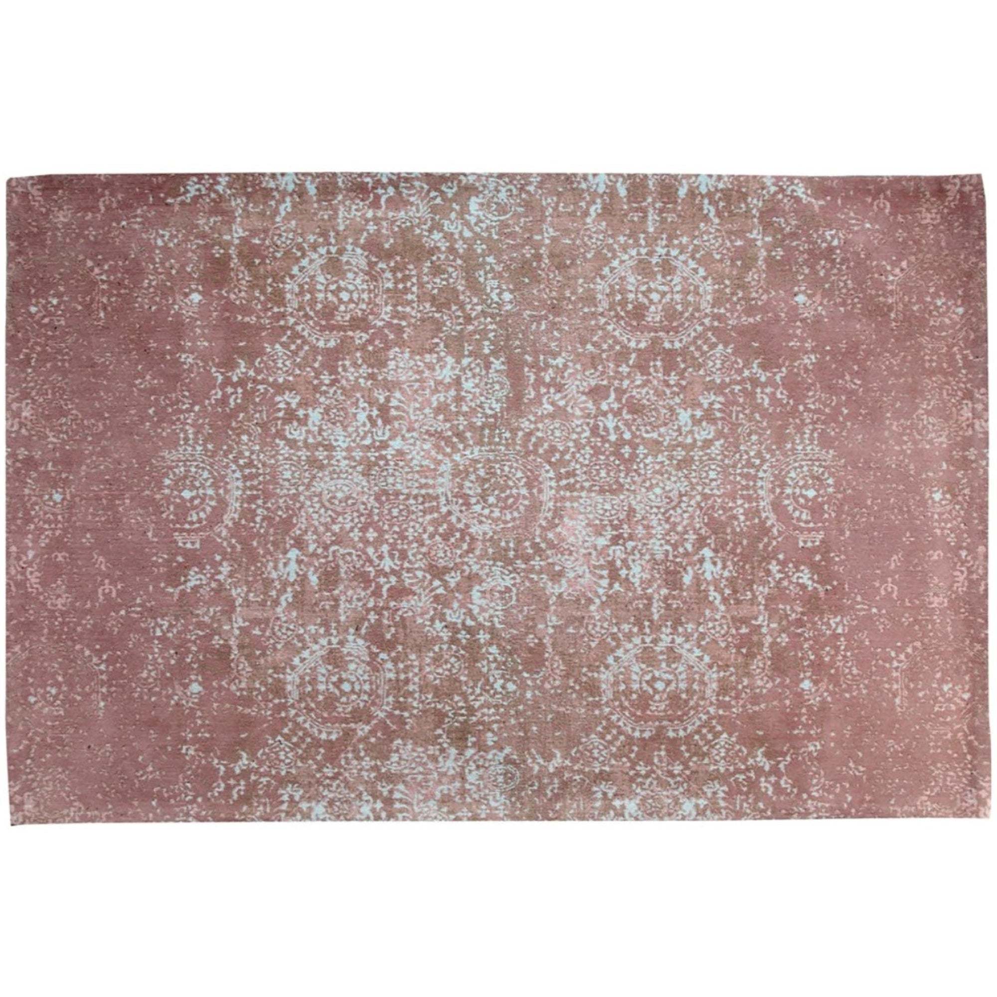 Tapis tissé Daisy, 4 x 6 pieds, pêche menthe