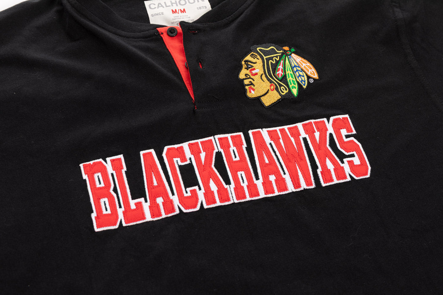 NHL Chicago Blackhawks Long Sleeve Henley - www.Shopthatapp.com #