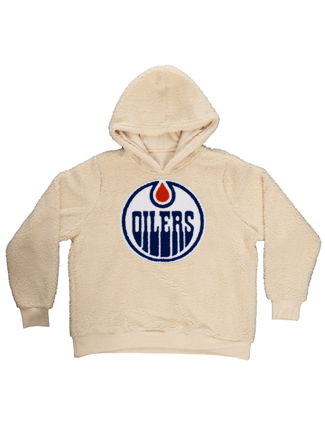 NHL Edmonton Oilers Ladies Sherpa Hoodie - www.Shopthatapp.com #