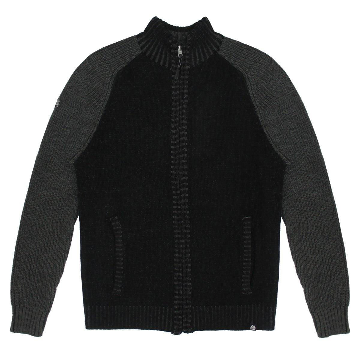 NORTHERN TREK MIDNIGHT ZIP SWEATER-Him and her coats-www.Shopthatapp.com-Size:XXL-Color:Black-Fashion Hub Club