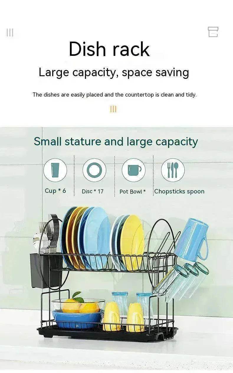 Narrow Simple Style Bowl And Dishes Drying And Draining Storage Rack - www.Shopthatapp.com