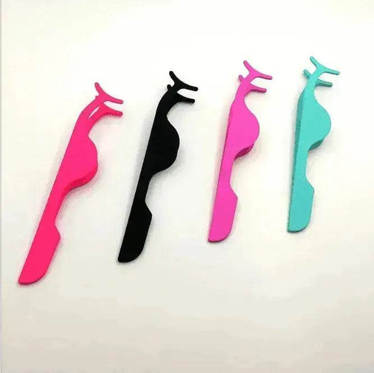 Natural Makeup Eyelash Curler Remover Clip False Eyelash Applicator Tool - www.Shopthatapp.com