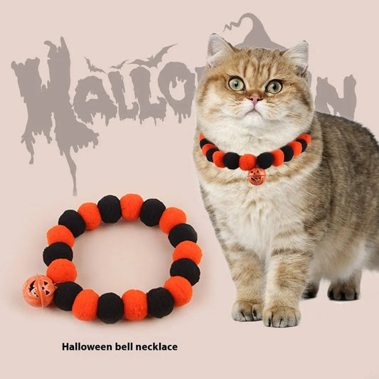 Naughty Cat Collar Pet Trick Or Treat Pumpkin Collar - www.Shopthatapp.com