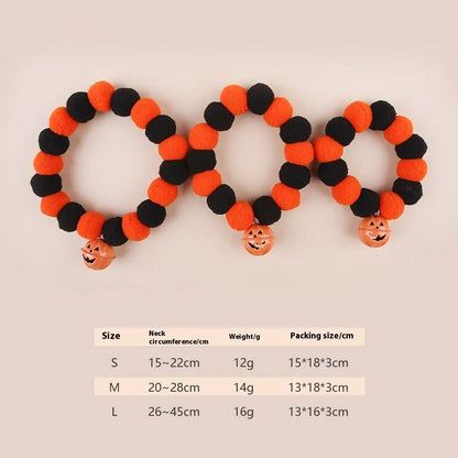 Naughty Cat Collar Pet Trick Or Treat Pumpkin Collar - www.Shopthatapp.com
