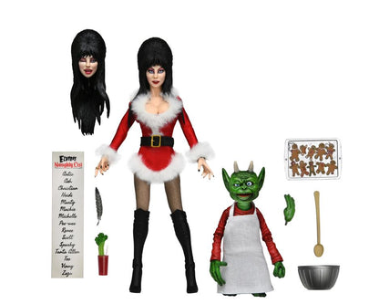 Neca - Elvira, Mistress of the Dark Elvira - Very Scary X-Mas Ver.) Deluxe Clothed - www.Shopthatapp.com #