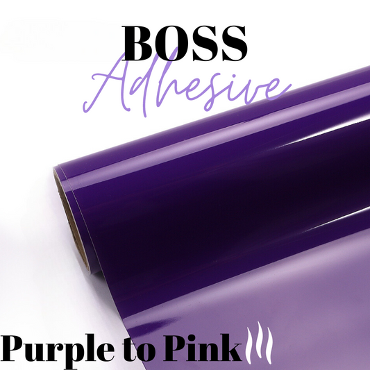 Adhesive Vinyl- Boss Adhesive - Hot Colour Change Purple/Pink - www.Shopthatapp.com