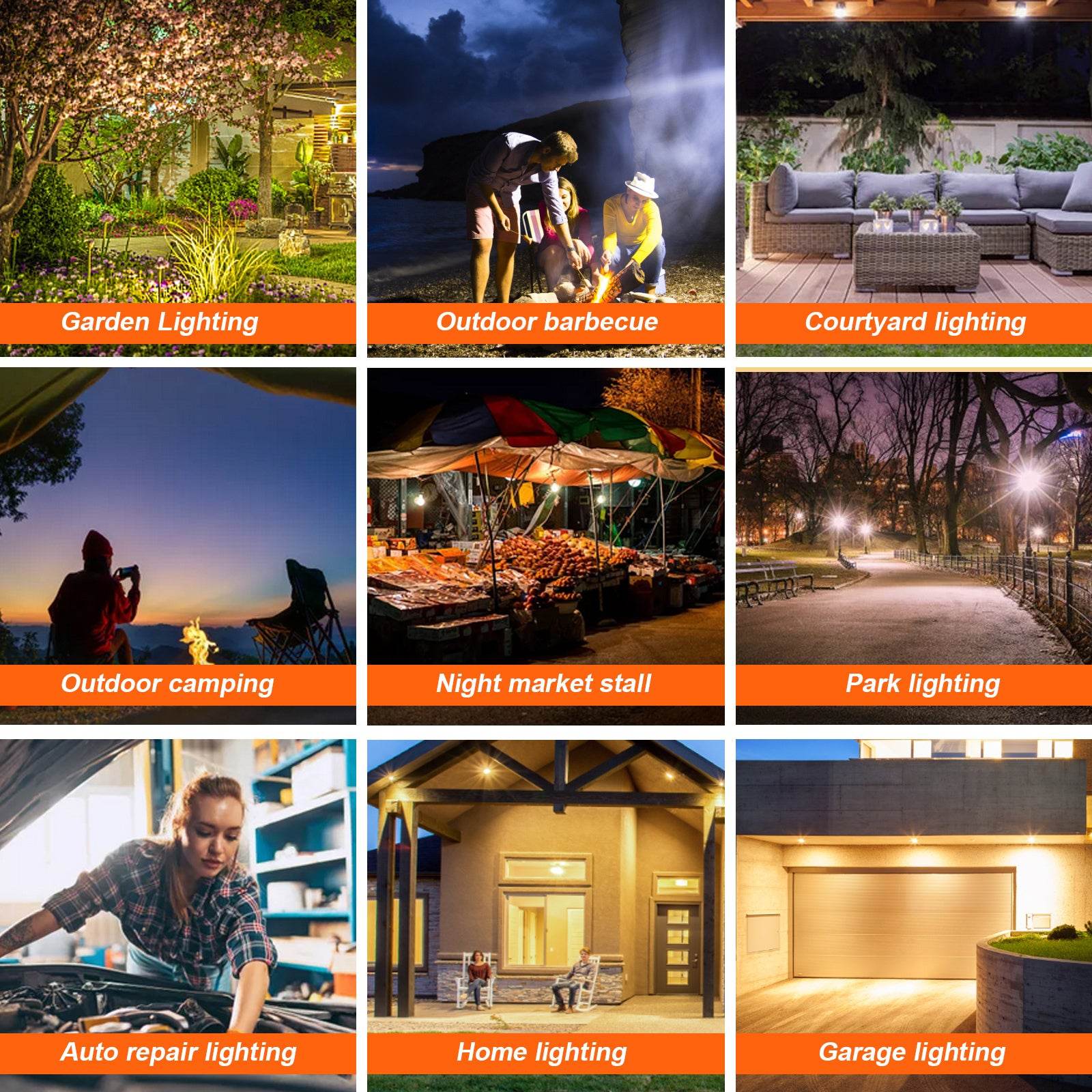 Neoglint 180LEDs Garage Light 5W Solar Powered Pendants Lamp Motion Sensor Indoor Outdoor Waterproof Hanging Lights with Remote Controller - www.Shopthatapp.com #