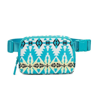 New Bohemian Print Waist Bag With Adjustable Shoulder Strap Fashion Casual Outdoor Running Crossbody Waist  Bag For Women - www.Shopthatapp.com #