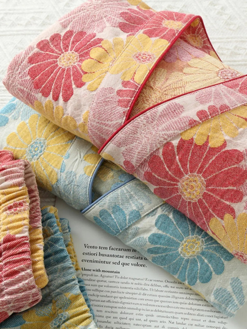 New Chinese Style Spring And Autumn Double Pure Cotton Gauze Pajamas For Women - www.Shopthatapp.com