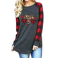 New Color Matching Women's Long-sleeved Valentine's Day Print Series Women's Top - www.Shopthatapp.com