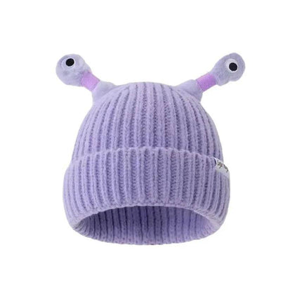 New Cute Luminous Fall Winter Warm Ear Protection Wool Cartoon All-matching Knitted Beanie Hat - www.Shopthatapp.com #
