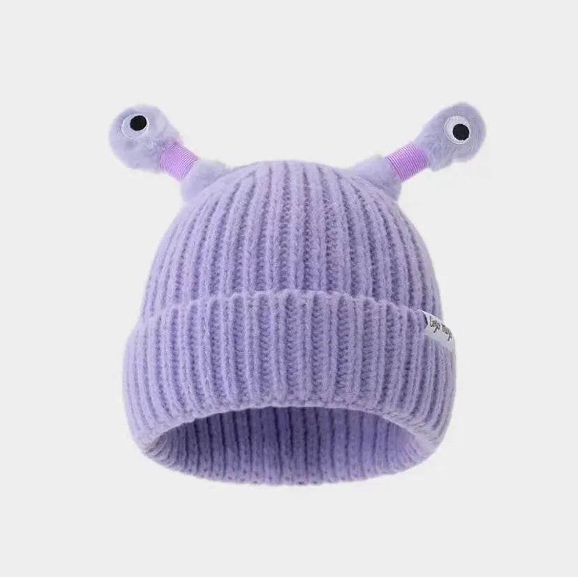 New Cute Luminous Fall Winter Warm Ear Protection Wool Cartoon All-matching Knitted Beanie Hat - www.Shopthatapp.com #