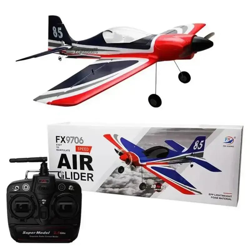 New Fx9706 RC Aircraft: 5-Channel Red Bull Fighter, Foam Fixed Wing Model Toy - www.Shopthatapp.com #