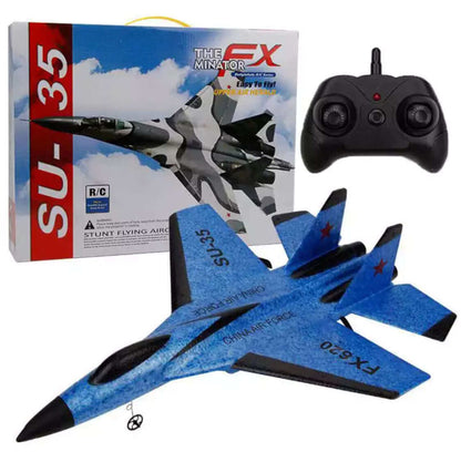 New SU-35 RC Remote Control Airplane 2.4G Remote Control Fighter Hobby Plane Glider Airplane EPP Foam Toys RC Plane Kids Gift - www.Shopthatapp.com #