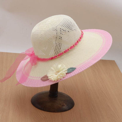 New Summer Outdoor Sunshade UV Protection Wide Brim Crotchet Sun Hat with neck flap for women - www.Shopthatapp.com #