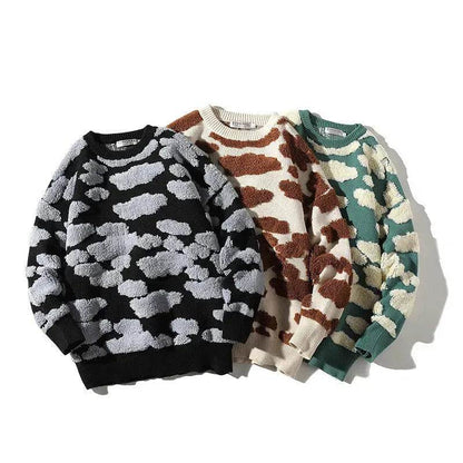 New Trend Autumn Winter Unisex Oversized Woolen Plush Pullover Sweater - www.Shopthatapp.com #