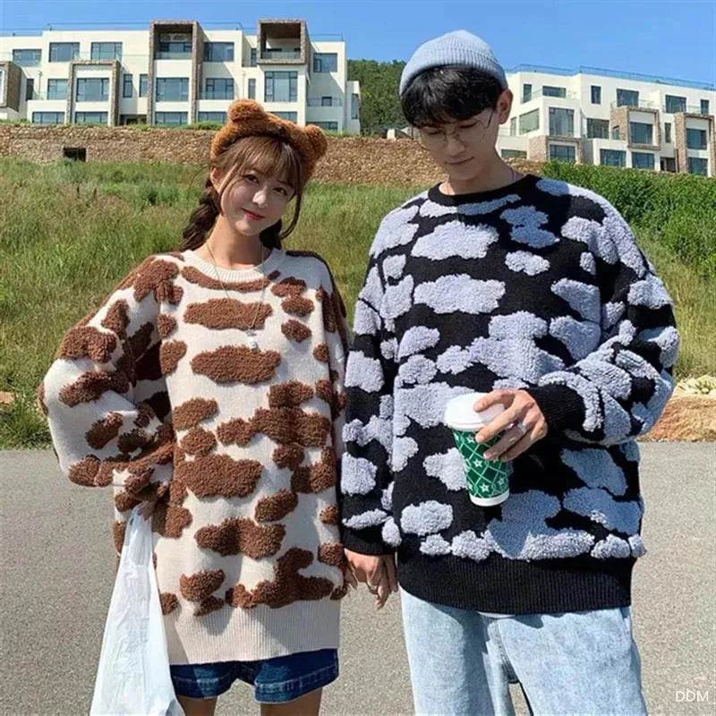 New Trend Autumn Winter Unisex Oversized Woolen Plush Pullover Sweater - www.Shopthatapp.com #
