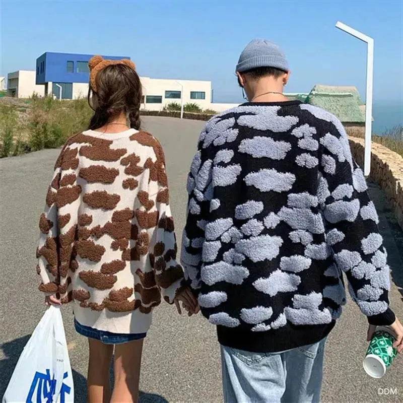 New Trend Autumn Winter Unisex Oversized Woolen Plush Pullover Sweater - www.Shopthatapp.com #