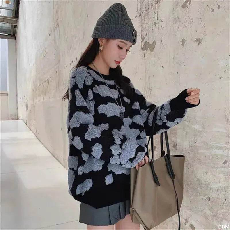 New Trend Autumn Winter Unisex Oversized Woolen Plush Pullover Sweater - www.Shopthatapp.com #
