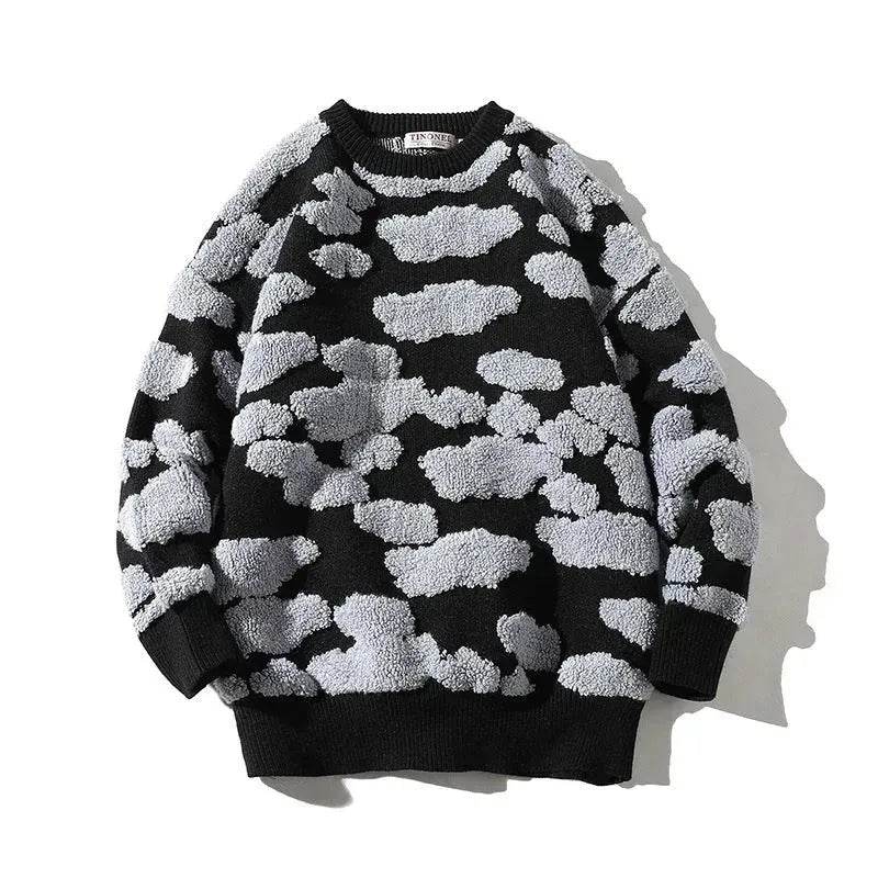New Trend Autumn Winter Unisex Oversized Woolen Plush Pullover Sweater - www.Shopthatapp.com #