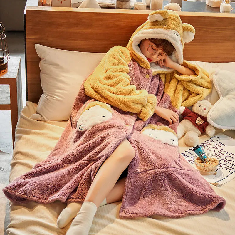 New Winter Coral Fleece Pajamas For Women - www.Shopthatapp.com