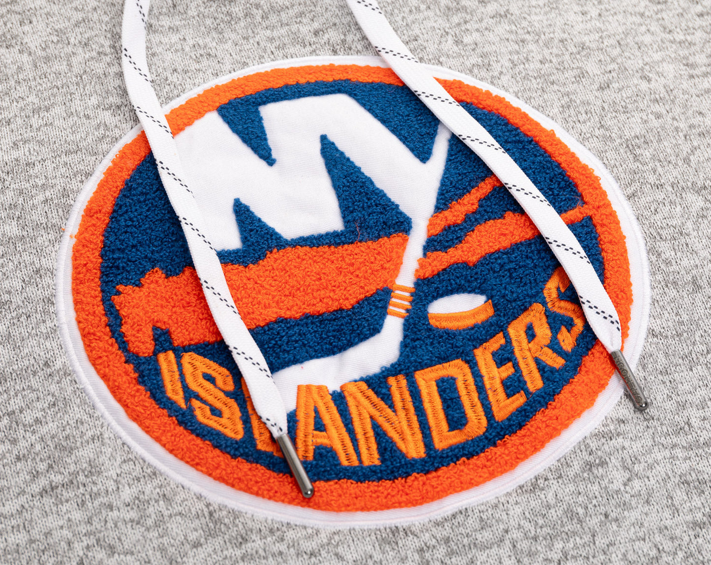 New York Islanders "Muskoka Style" Premium Chenille Woven Logo Hoodie - www.Shopthatapp.com #
