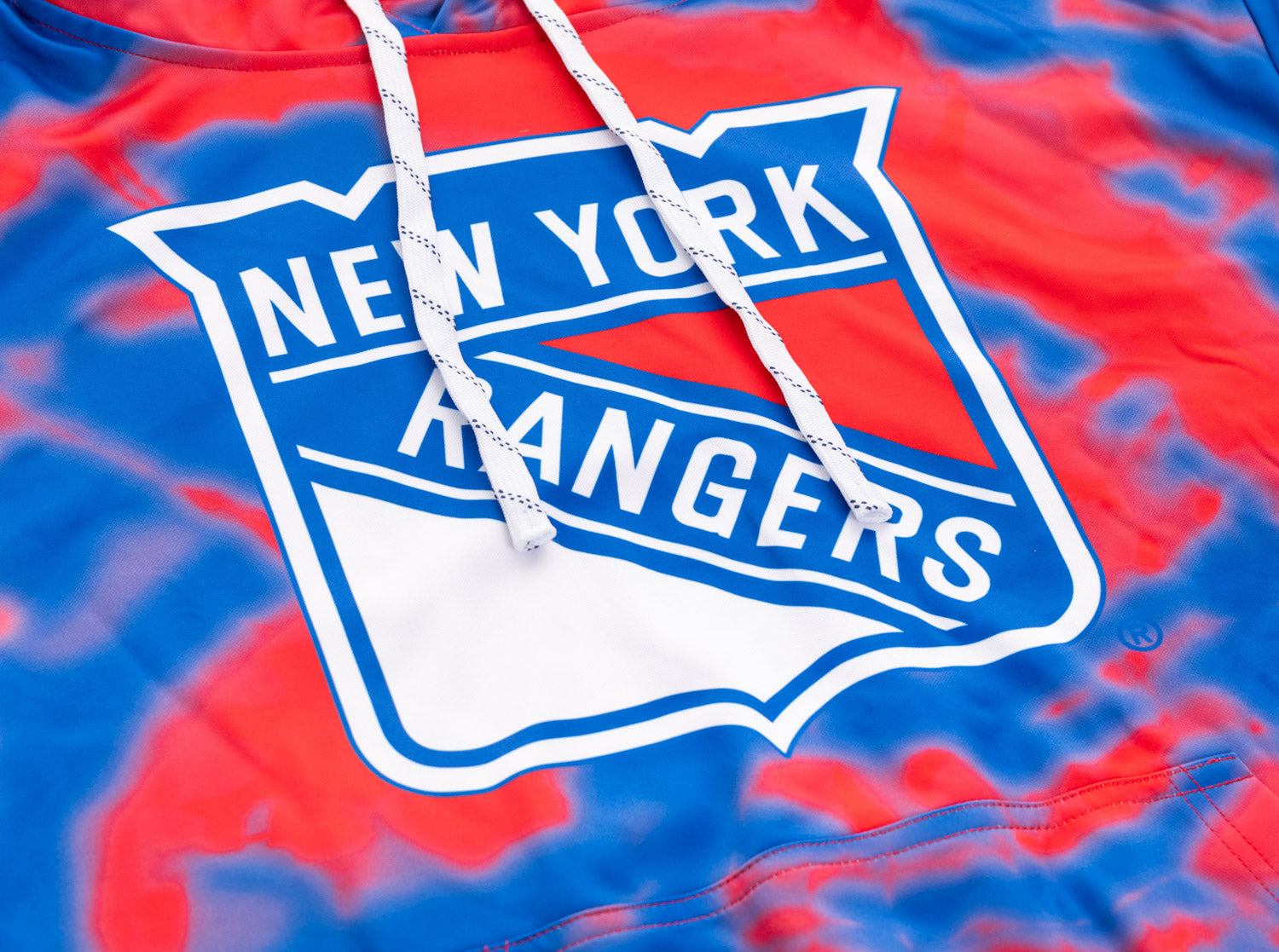 New York Rangers NHL Tie Dye Sublimation Pullover Hoodie - www.Shopthatapp.com #