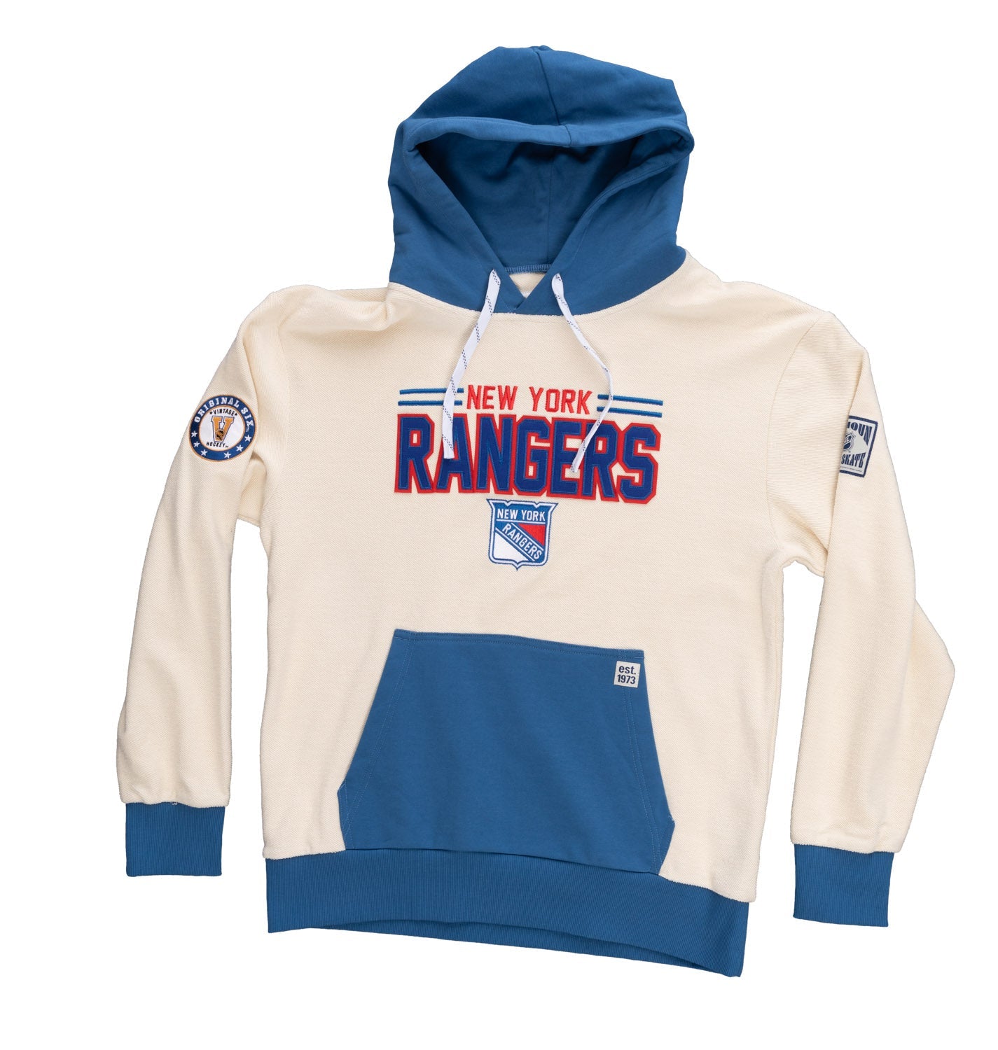 New York Rangers NHL Unisex Reverse Terry Retro Premium Hoodie - www.Shopthatapp.com #