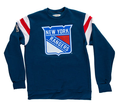 New York Rangers Varsity Retro Style Crewneck Sweatshirt - www.Shopthatapp.com #