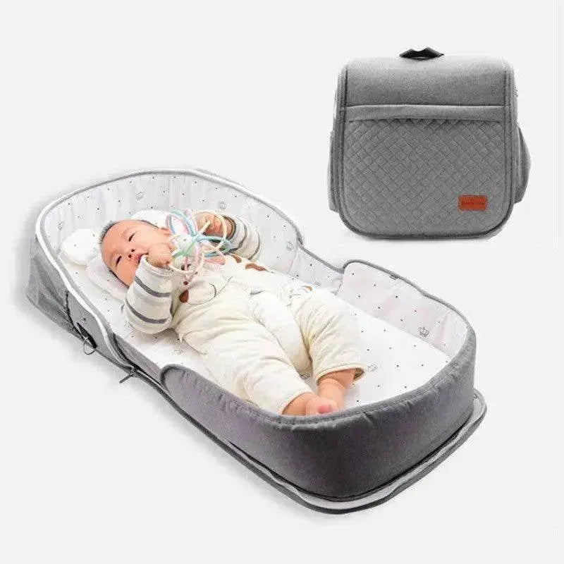 Newborn Baby Crib Foldable And Portable Mobile Backpack - www.Shopthatapp.com