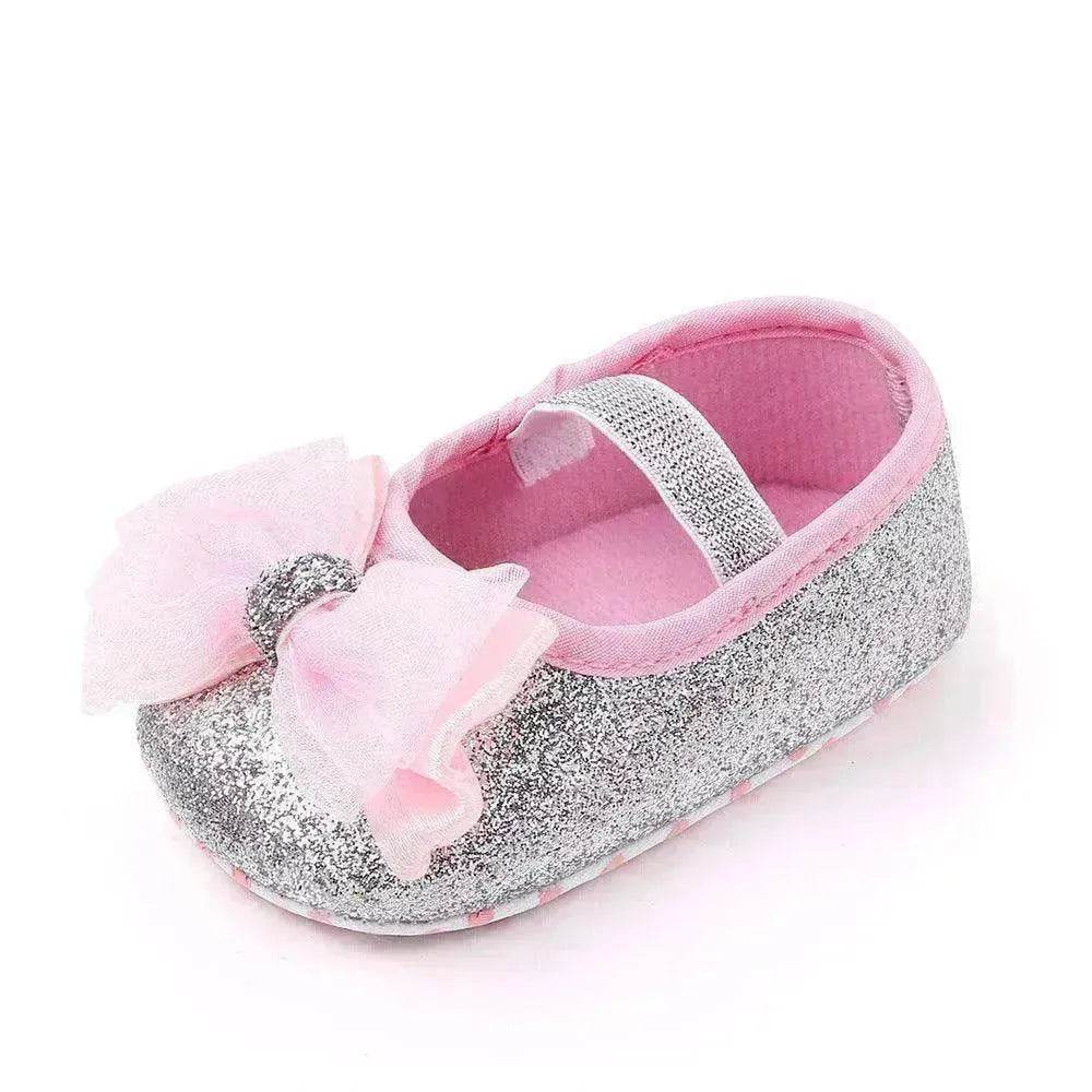 Newborn Princess Shoes Soft Sole Bow Baby Shoes - www.Shopthatapp.com