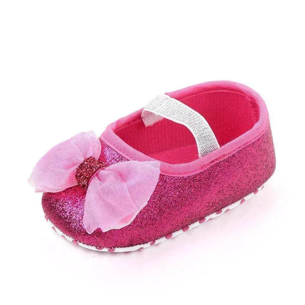 Newborn Princess Shoes Soft Sole Bow Baby Shoes - www.Shopthatapp.com