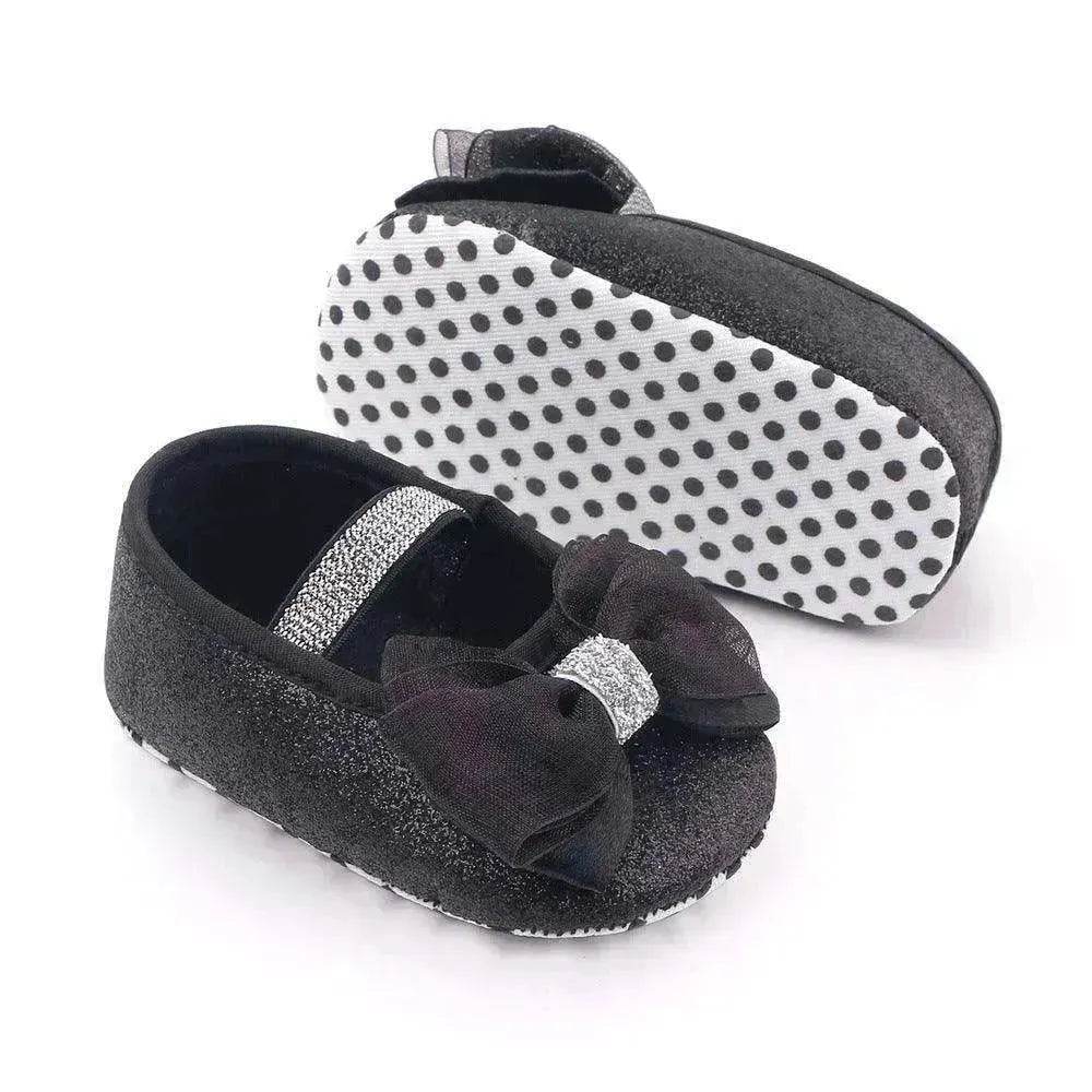 Newborn Princess Shoes Soft Sole Bow Baby Shoes - www.Shopthatapp.com