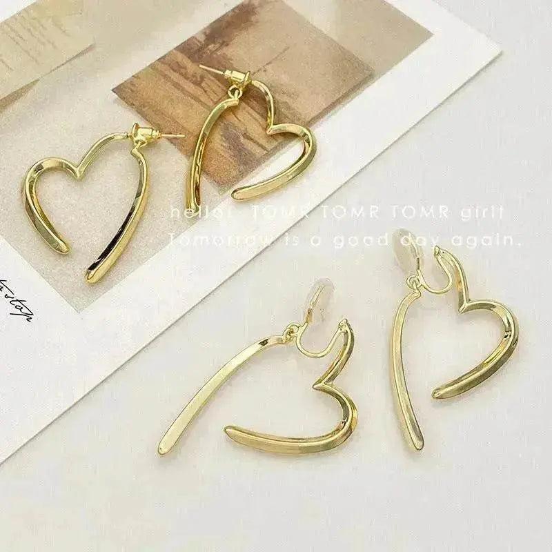 Niche Design Dual-wear Mosquito Coil Ear Clip Female Non-piercing Earrings
